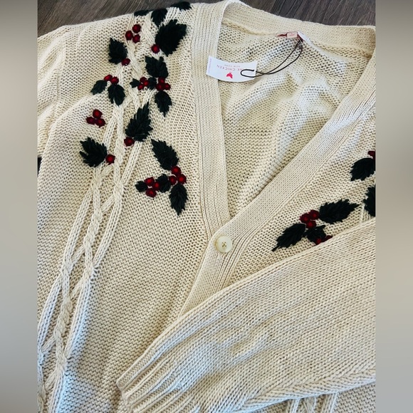 Pink Chicken Womens Happy Holly Sweater - Holly Embroidery - Picture 2 of 2